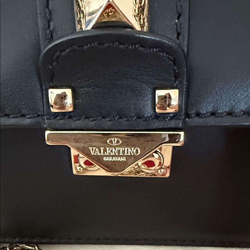 Valentino Black Crossbody Bag with Silver Studs - Picture 2 of 8